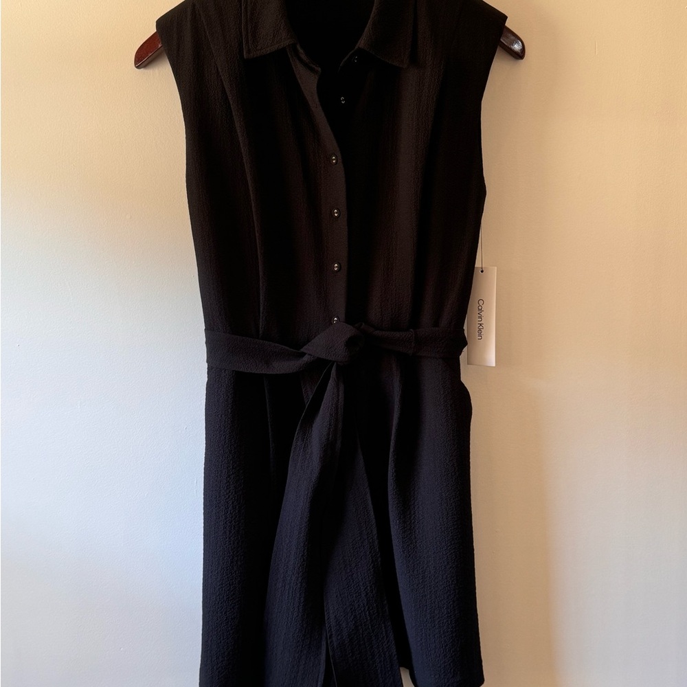 Calvin Klein Black Sleeveless Jumpsuit